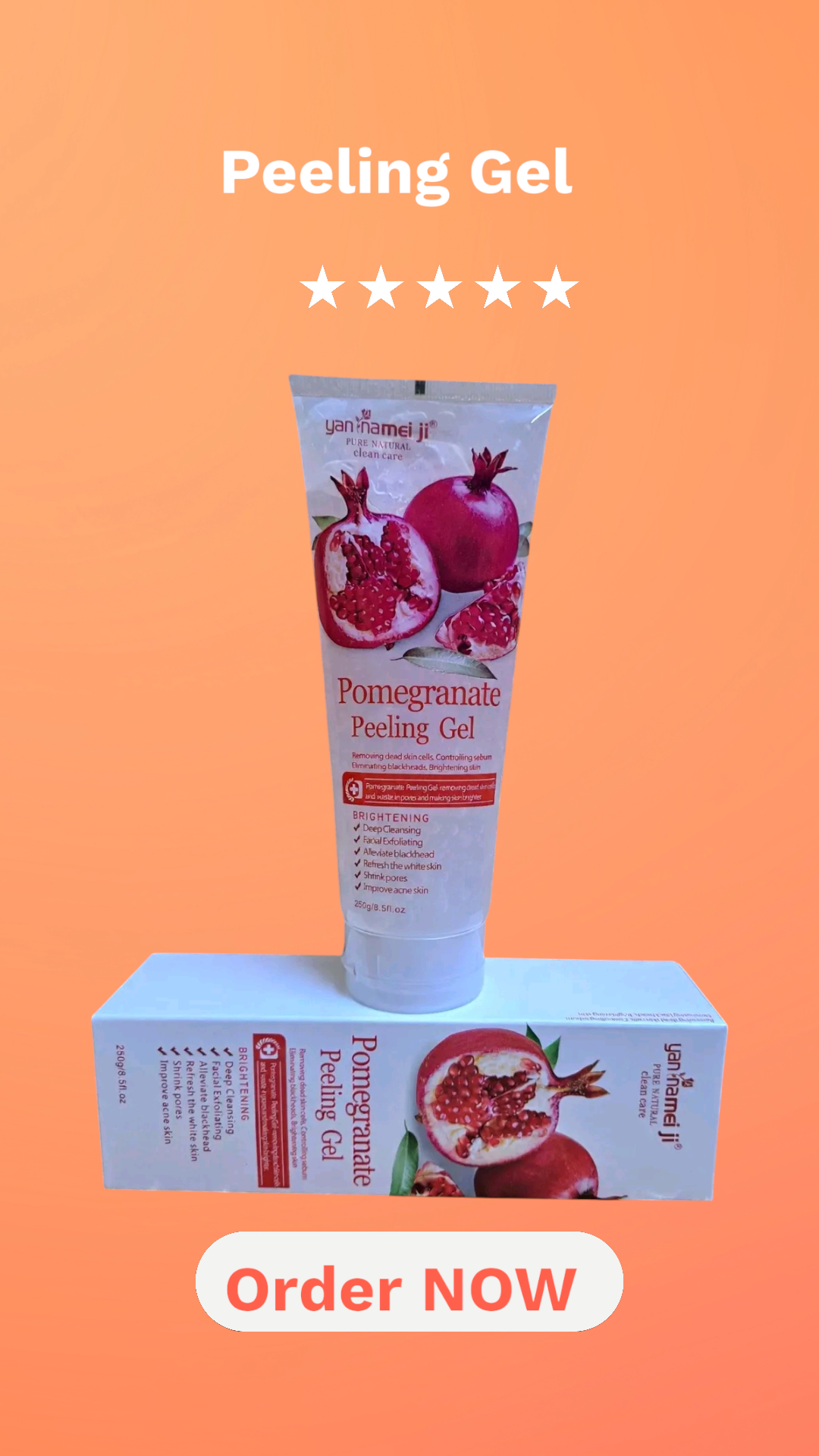 ✨ Pomegranate Peeling Gel ❤️ (ডালিমের পিলিং জেল) Weight : 250g