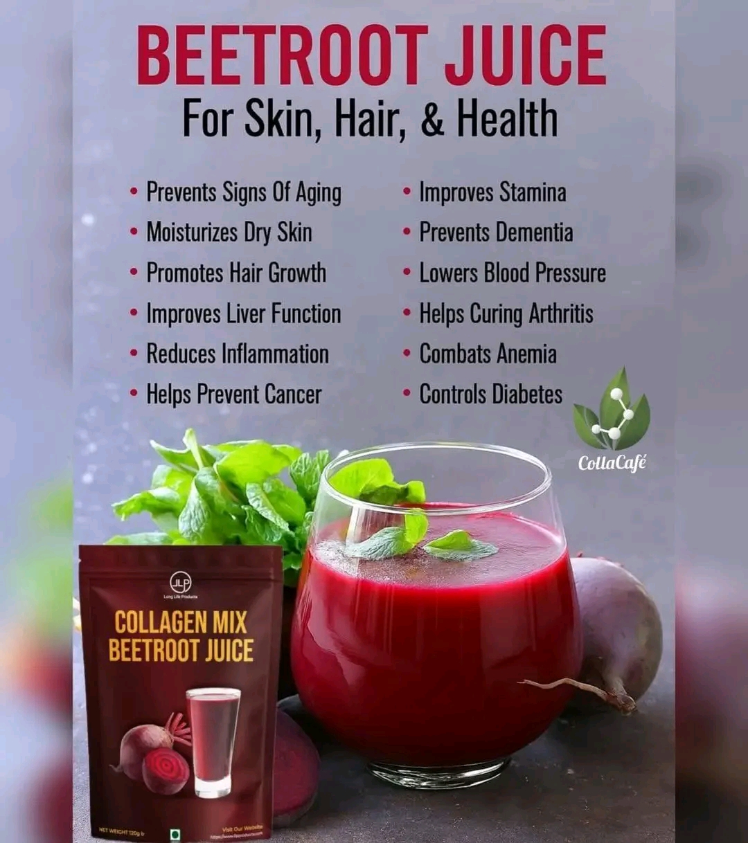 🥰 এক গ্লাসেই ফিট বডি + গ্লোয়িং স্কিন! ✨   🌿 Collagen Mix Beetroot Juice