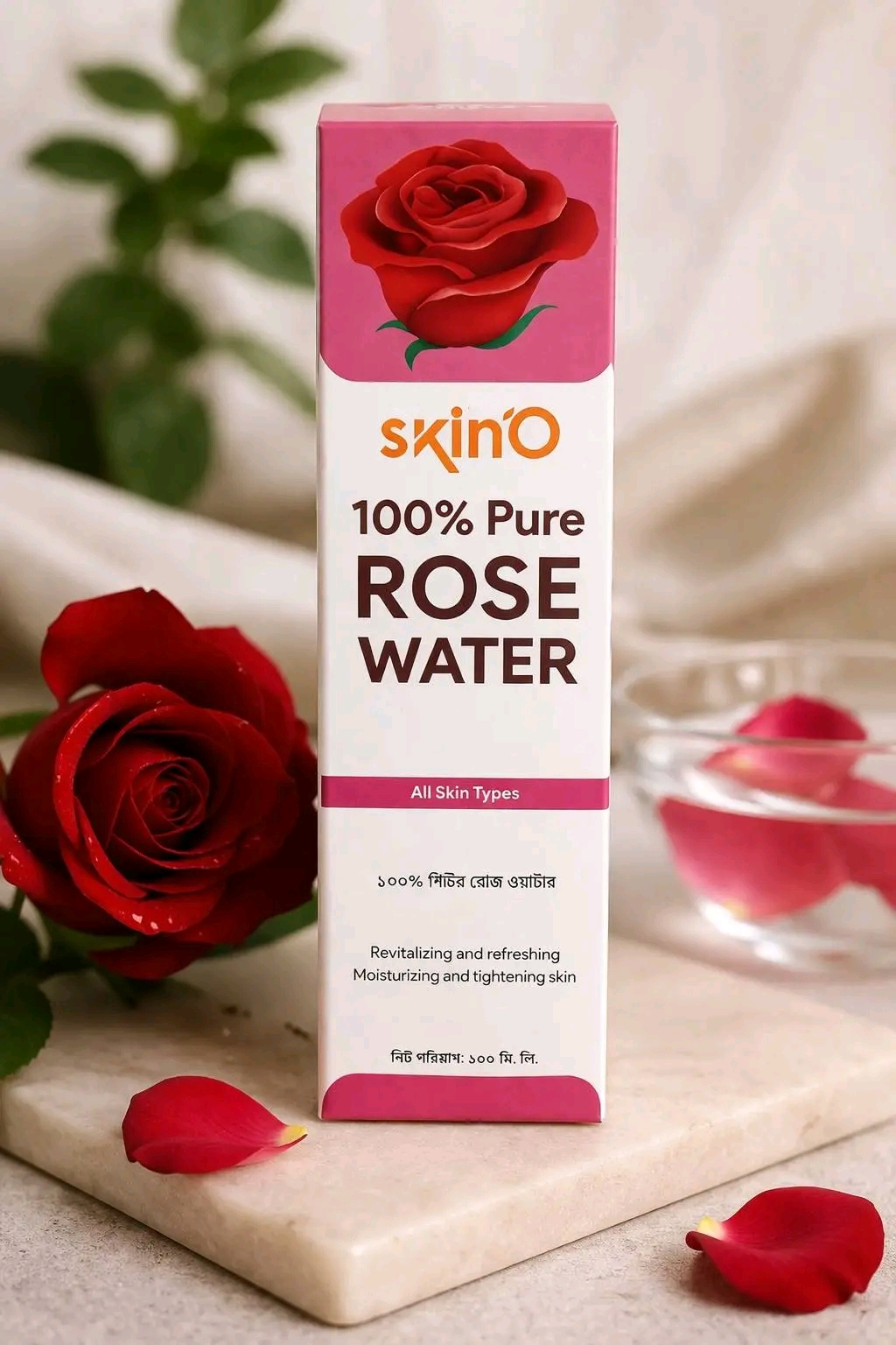 💥🌹𝐒𝐊𝐈𝐍𝐎 𝟏𝟎𝟎% 𝐏𝐮𝐫𝐞 𝐑𝐨𝐬𝐞 𝐖𝐚𝐭𝐞𝐫 (𝟏𝟎𝟎𝐦𝐥)🌹💥