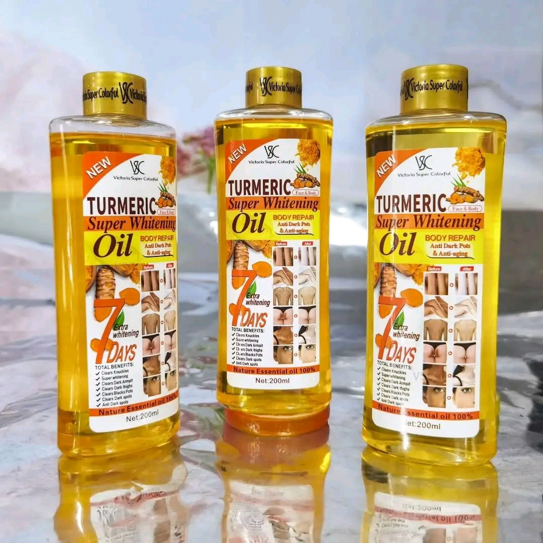 🔥৩ পিস 🌸 Turmeric Super Whitening Oil🔥